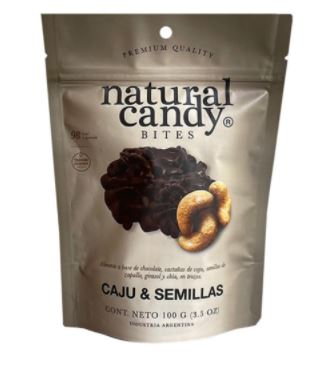 Bites caju y semillas bañadas